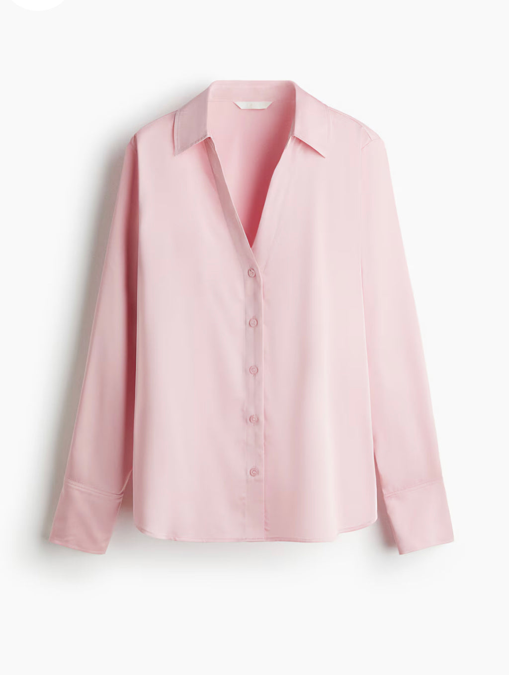 Women’s V-Neck Satin Shirt by H&M