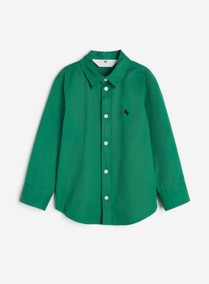 Boys Long Sleeve Cotton Shirts by H&M