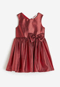 Bow Brocade Dress