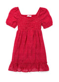 Girls Smocked Ruffle Dress