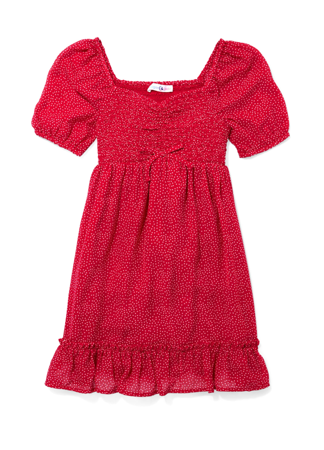 Girls Smocked Ruffle Dress