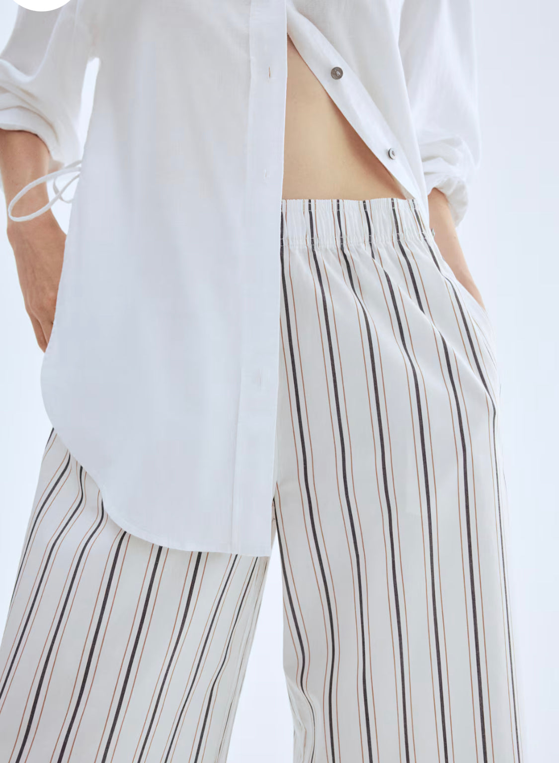 Women’s Ankle-Length Cotton Pants by H&M.