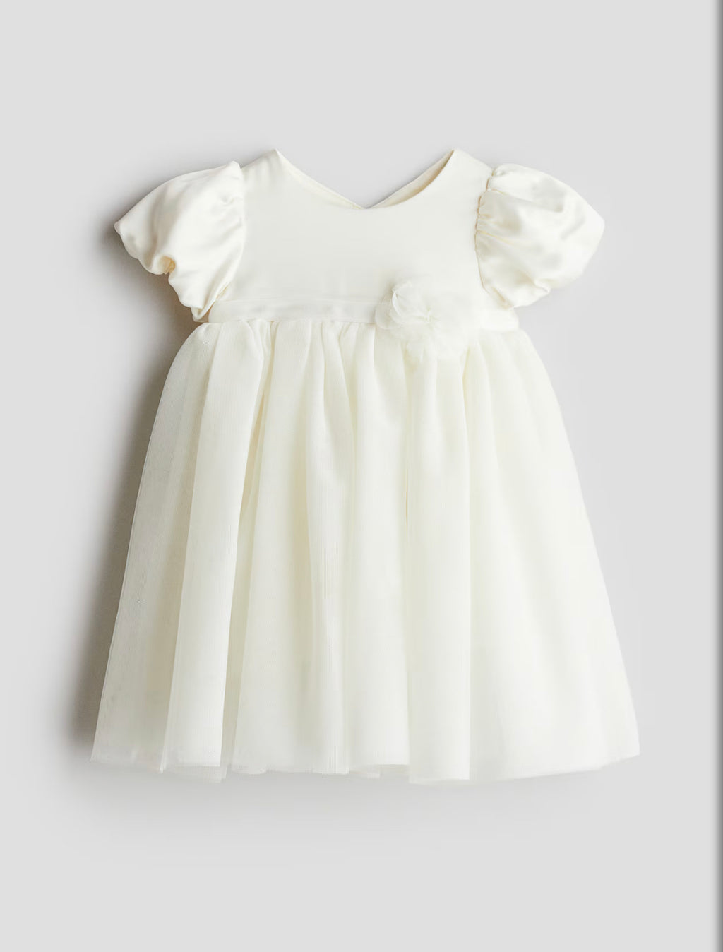 Tulle Skirt Satin Dress