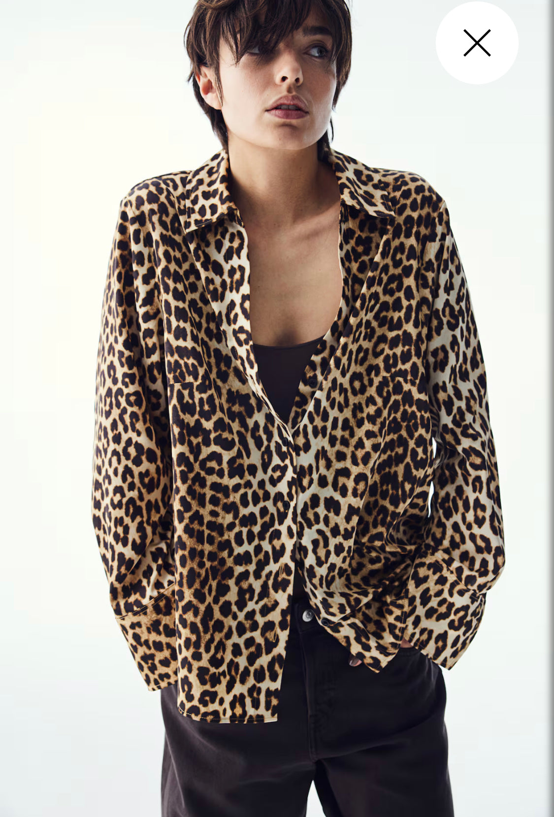 Women’s V-Neck Satin Blouse by H&M