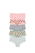 5-Pack Cotton Lace-Trim Cheeky Panties by Victoria’s Secret.