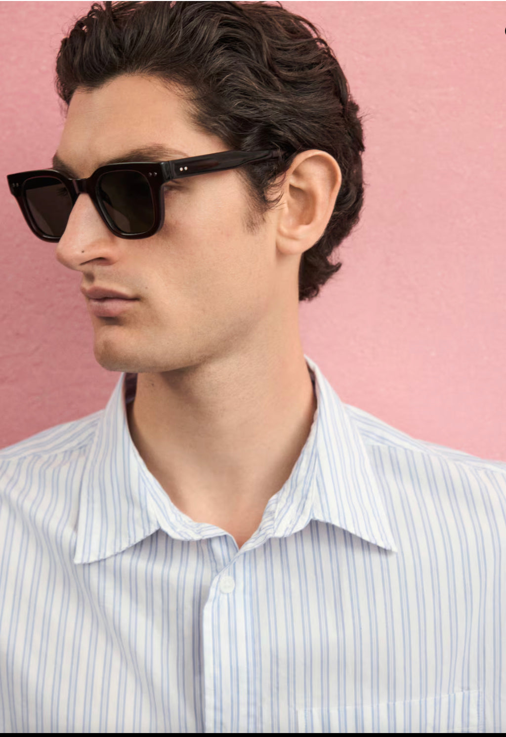 Men’s Striped Cotton Shirt by H&M.