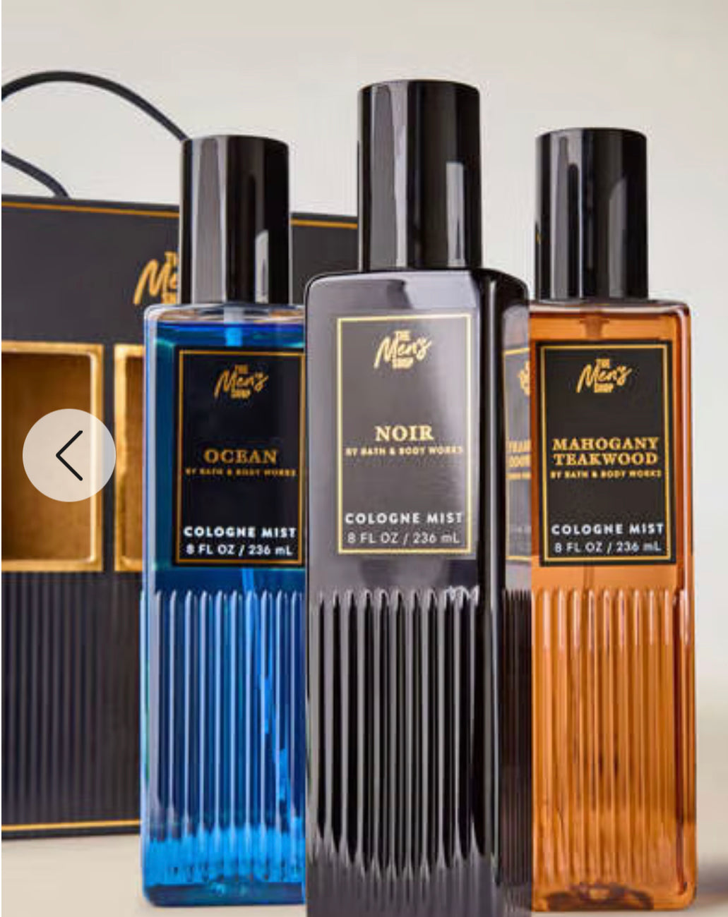 Men’s Cologne Mist Trio Gift Set by Bath and Body Works.
