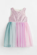 Sequin Bodice Tulle Dress by H&M