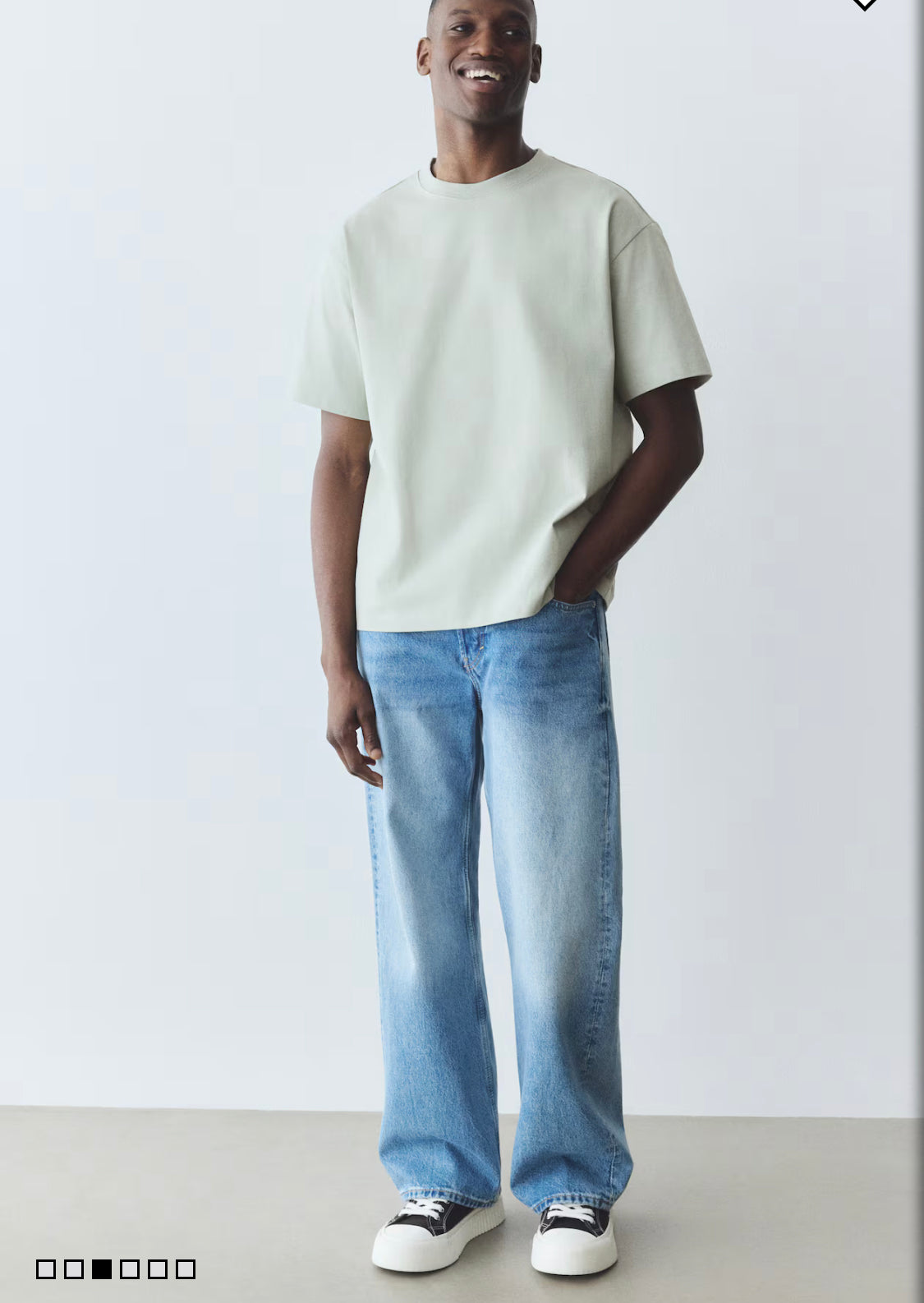 Men’s Loose Size Heavy Cotton T-shirts by H&M.