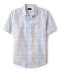 Men’s Place Gingham Poplin Short Sleeve Shirt.