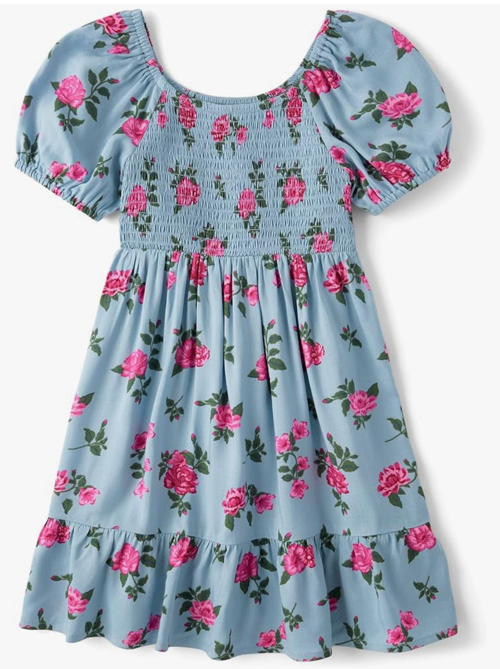 Puff Sleeve Floral Dress