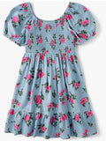 Puff Sleeve Floral Dress