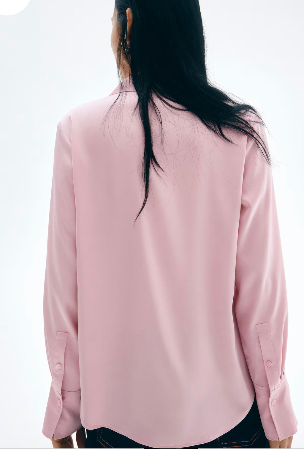 Women’s V-Neck Satin Shirt by H&M