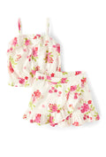 Toddler Girls Floral Ruffle 2-Piece Outfit Set