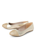 Girls Metallic Glitter Ballet Shoes.