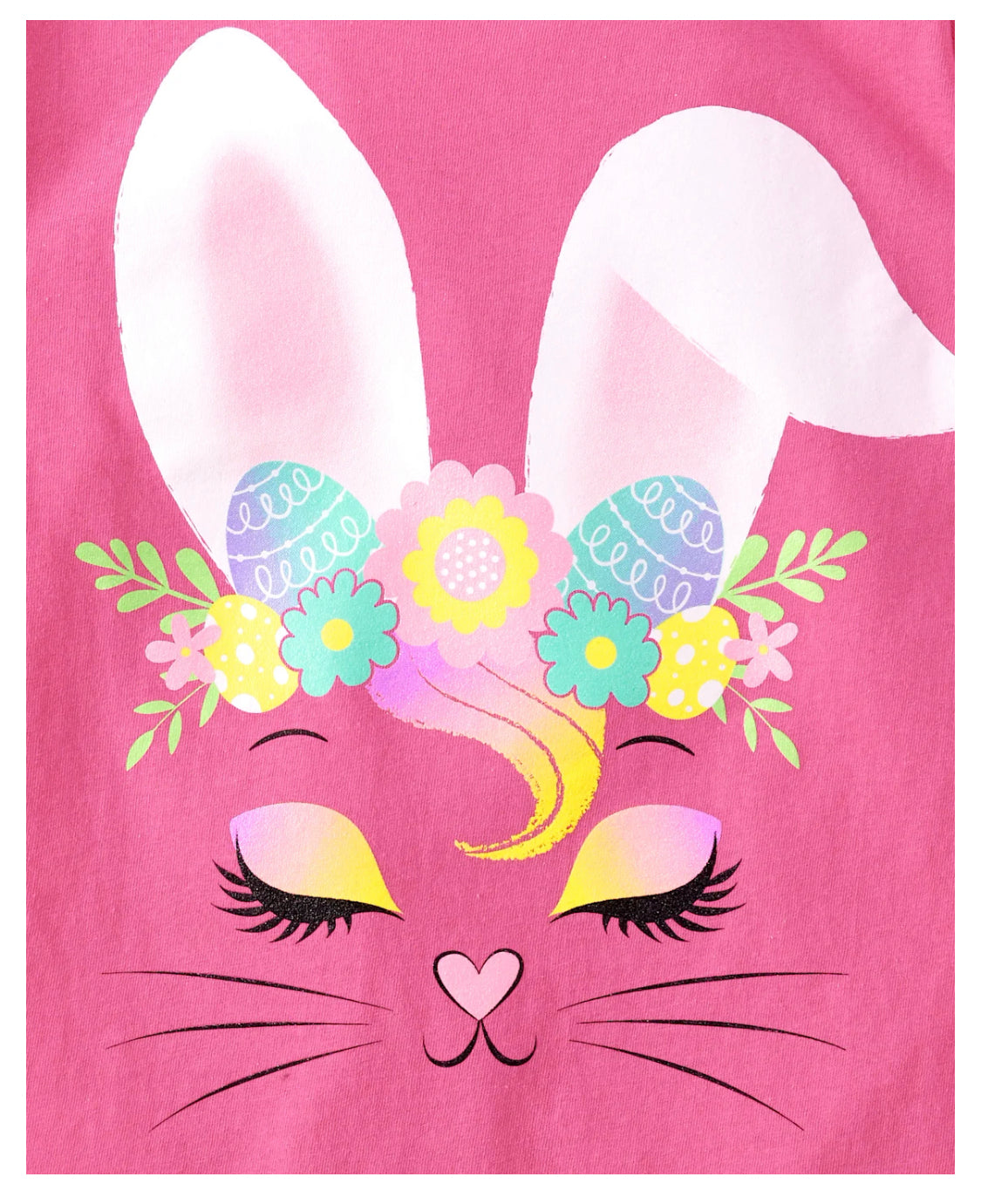 2- Pack Girls Easter Bunny Graphic Tees