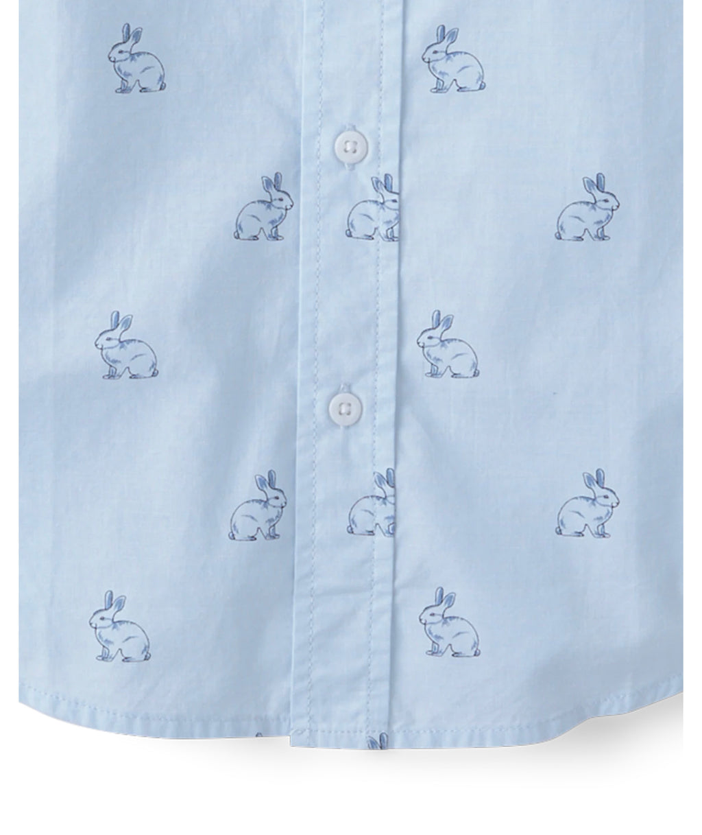 Men’s Place Gingham Cotton Poplin Button Up Shirt