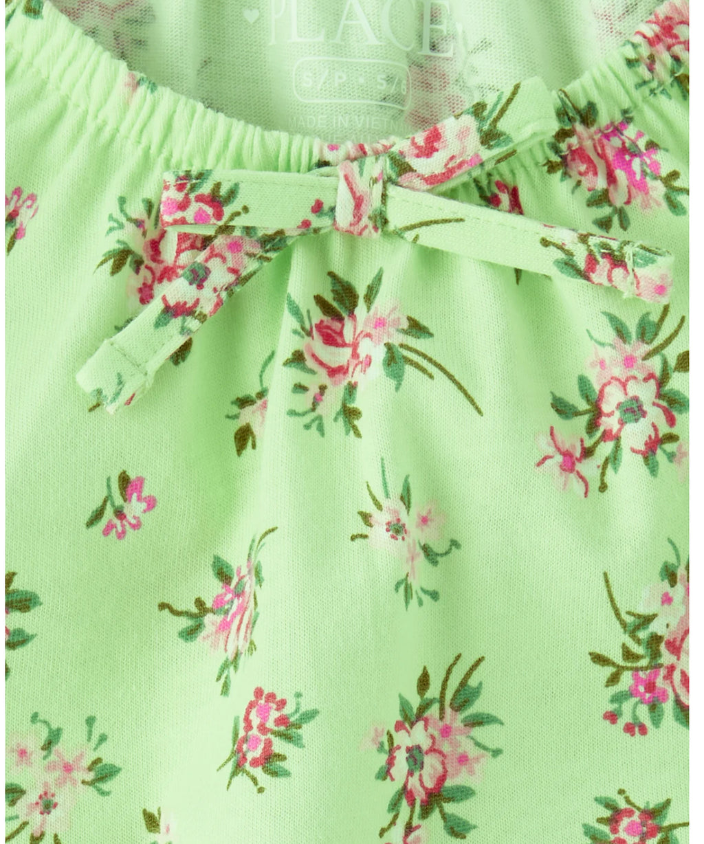 Girls Floral Smooth Top