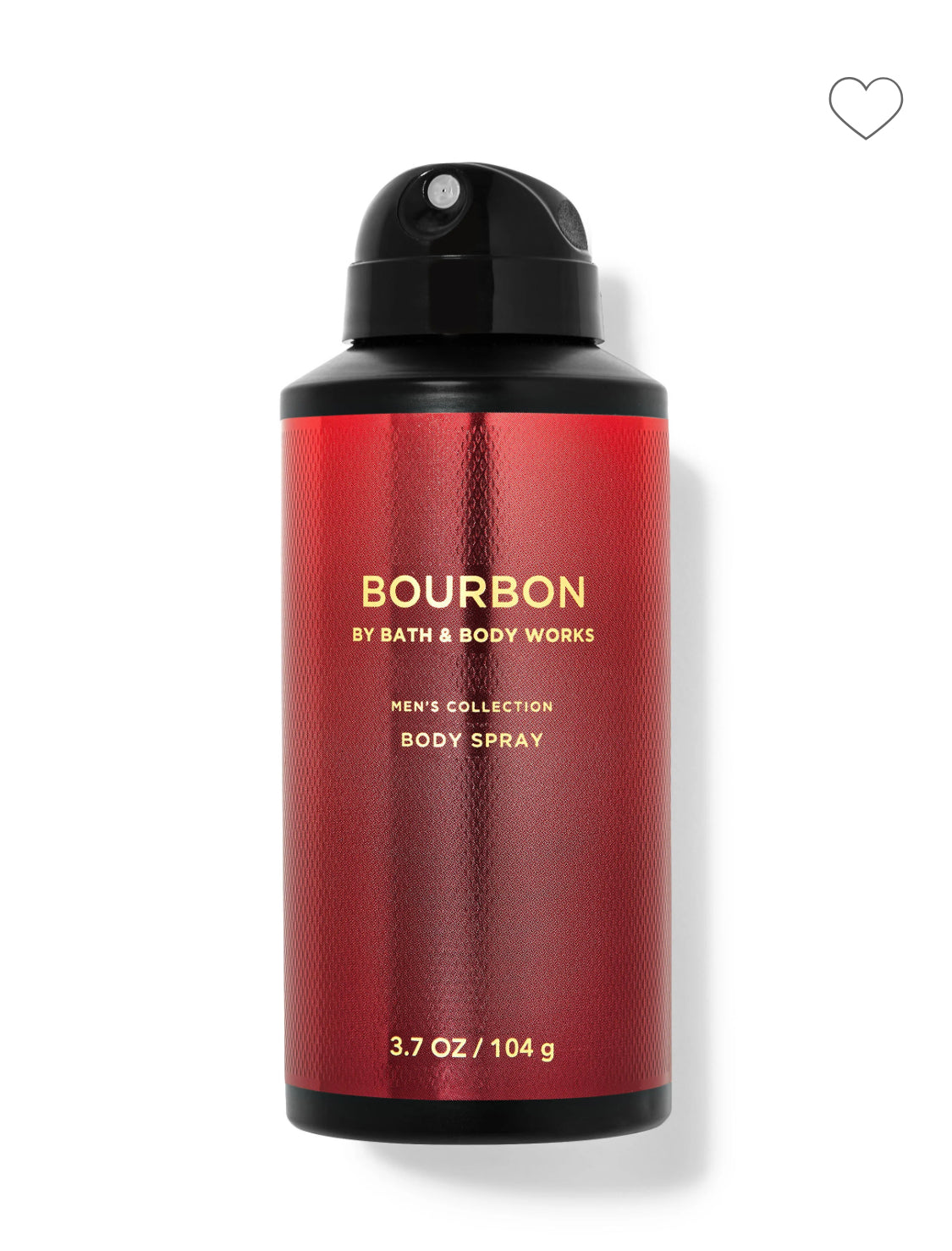 Men’s Bourbon Body Spray by Bath and Body Works.