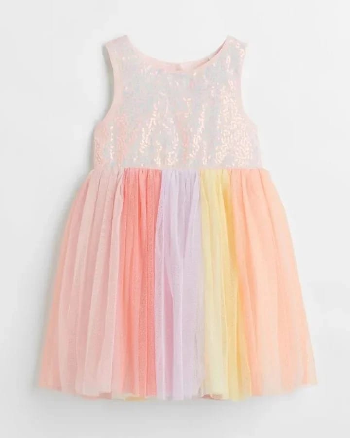 Sequin Bodice Tulle Dress by H&M