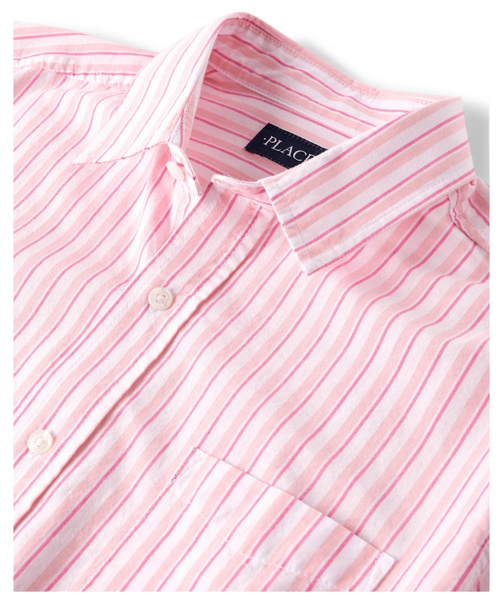 Men’s Place Striped Cotton Poplin Button Up Shirt