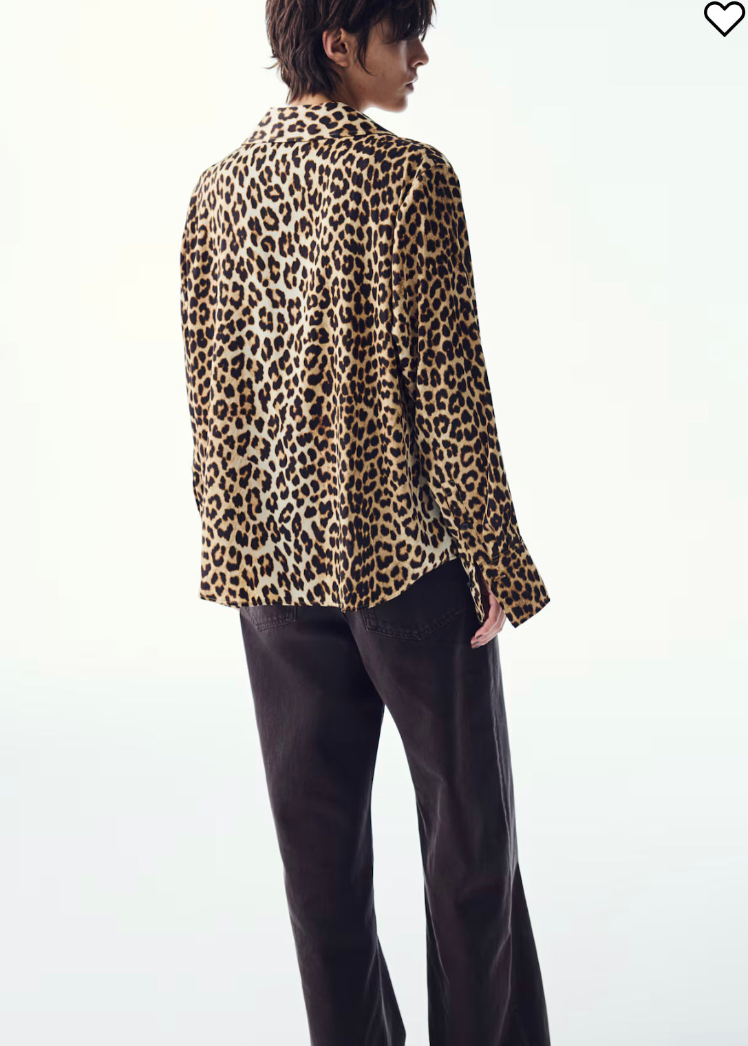 Women’s V-Neck Satin Shirt by H&M.