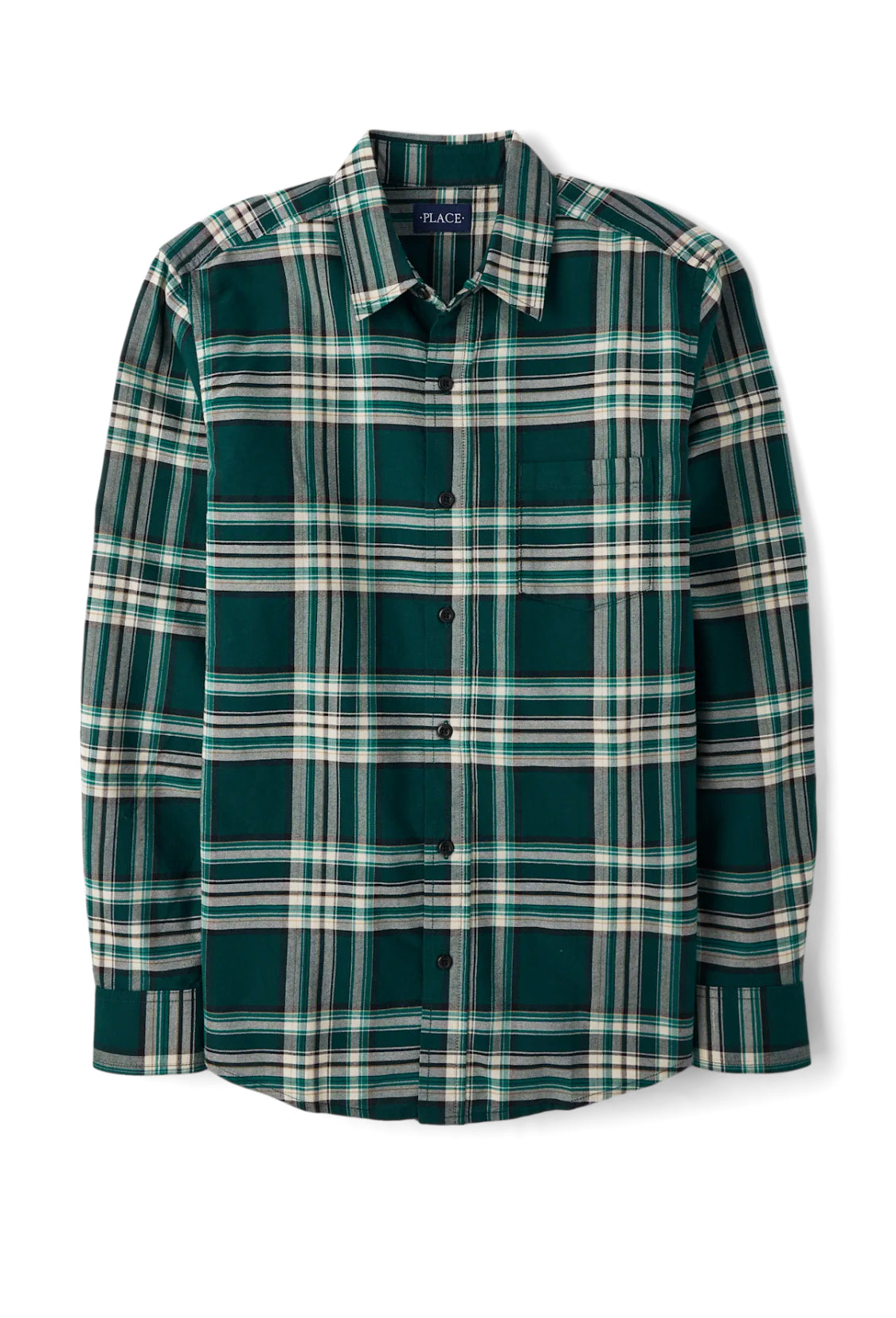 Men’s Place Plaid Oxford Button Up Shirt