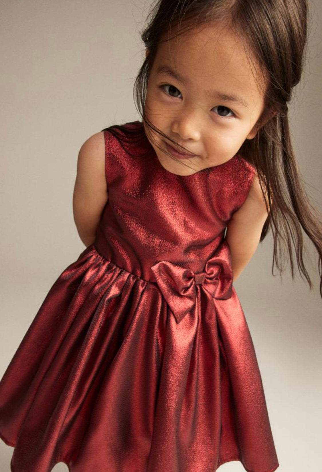 Bow Brocade Dress