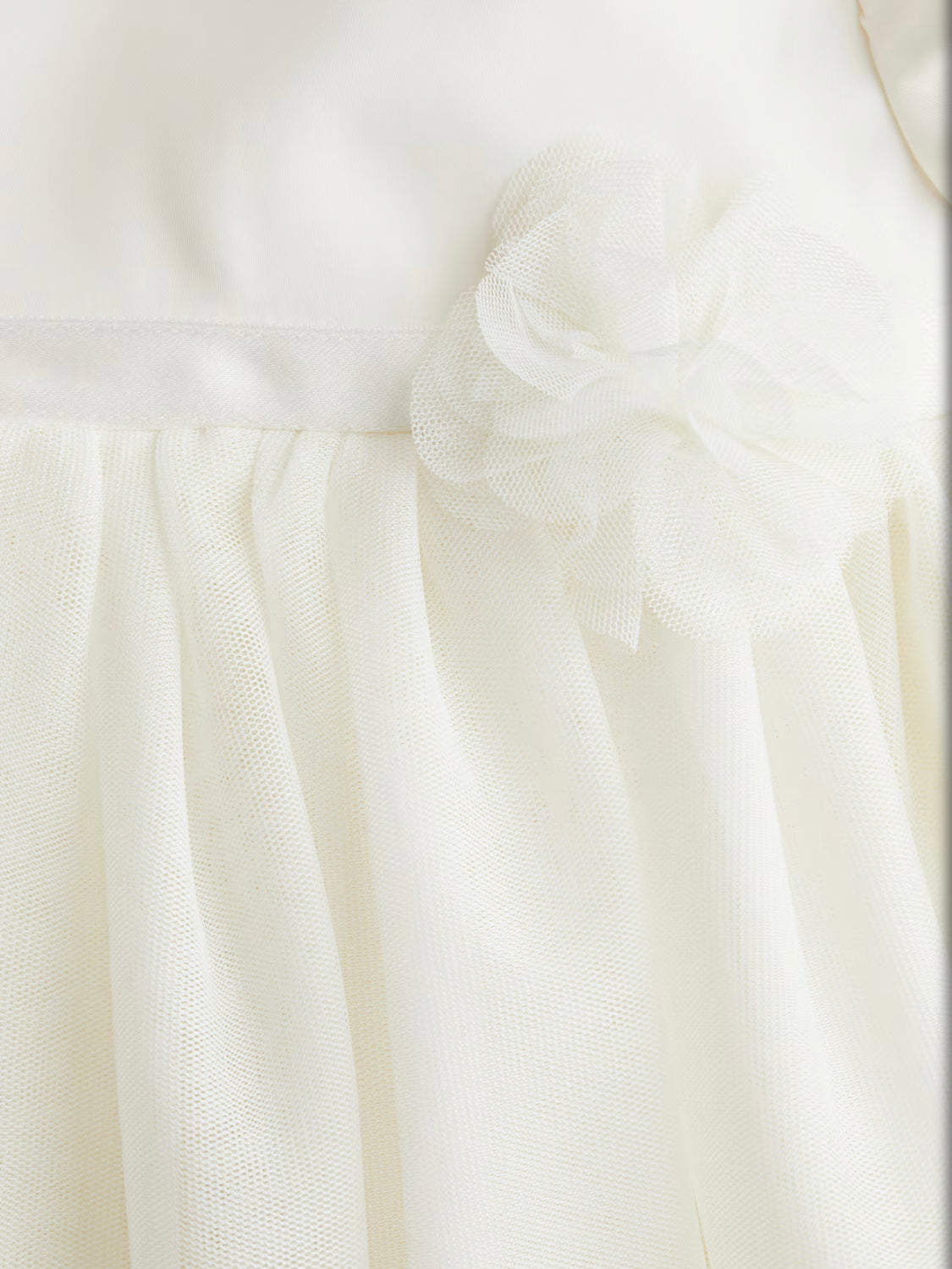 Tulle Skirt Satin Dress