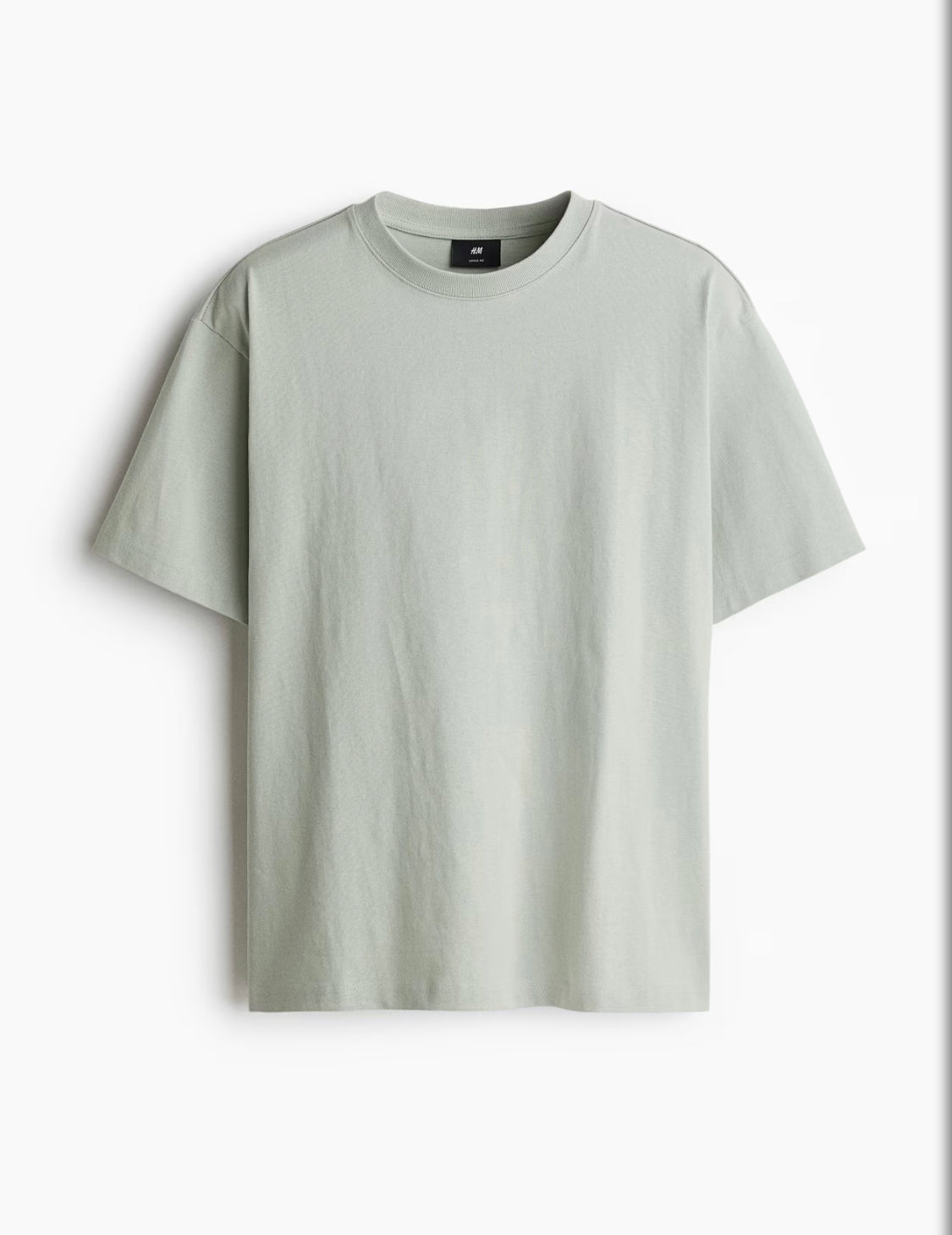 Men’s Loose Size Heavy Cotton T-shirts by H&M.