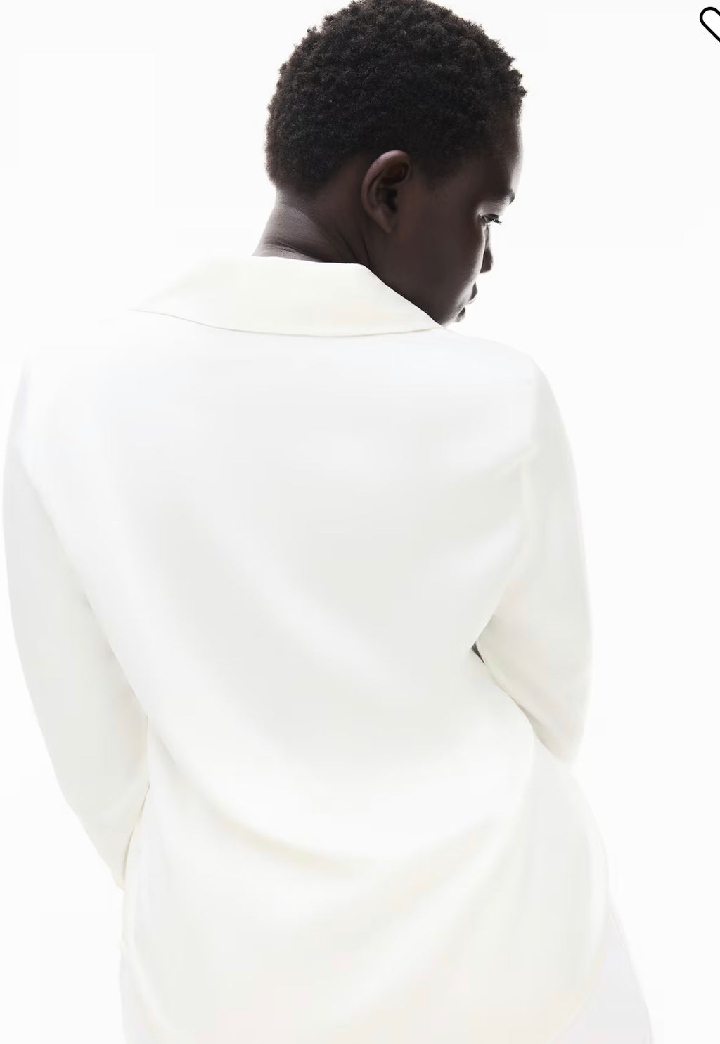 Women’s V-Neck Satin Blouse by H&M