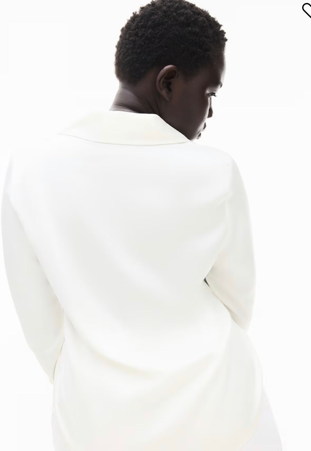 Women’s V-Neck Satin Blouse by H&M