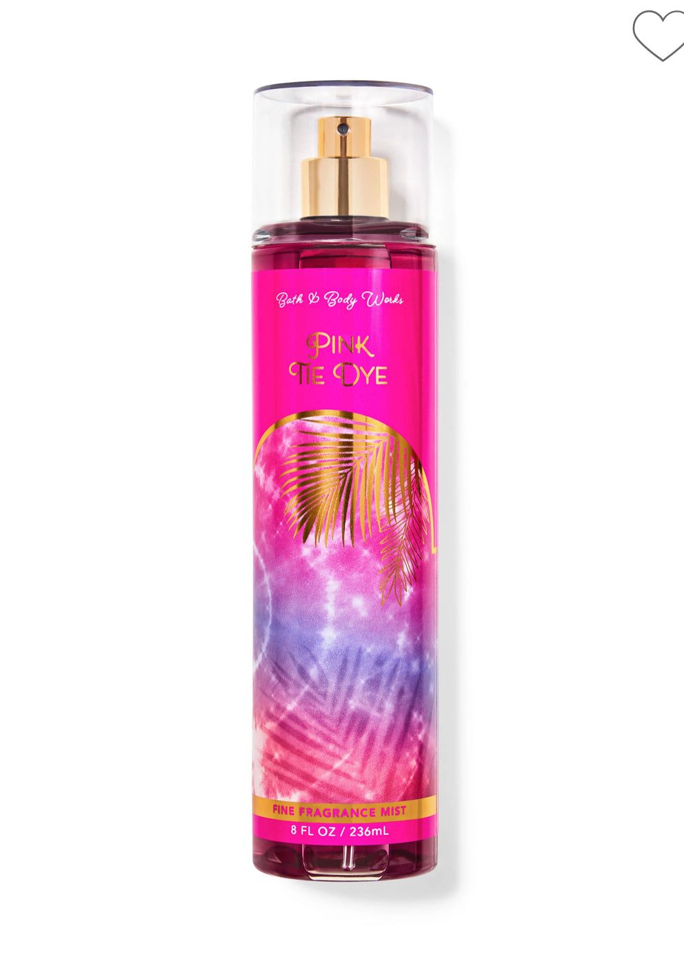 Pink Tie Dye Fragrance Mist by Bath and Body Works.