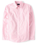 Men’s Place Striped Cotton Poplin Button Up Shirt