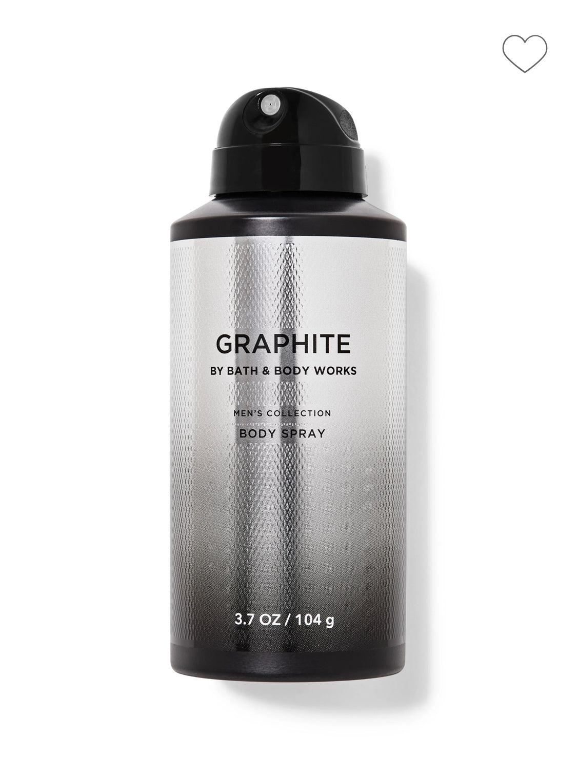 Men's Graphite Body Spray by Bath and Body Works.