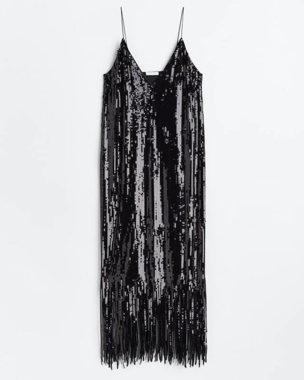 Women Frayed Hem Sequin Dress
