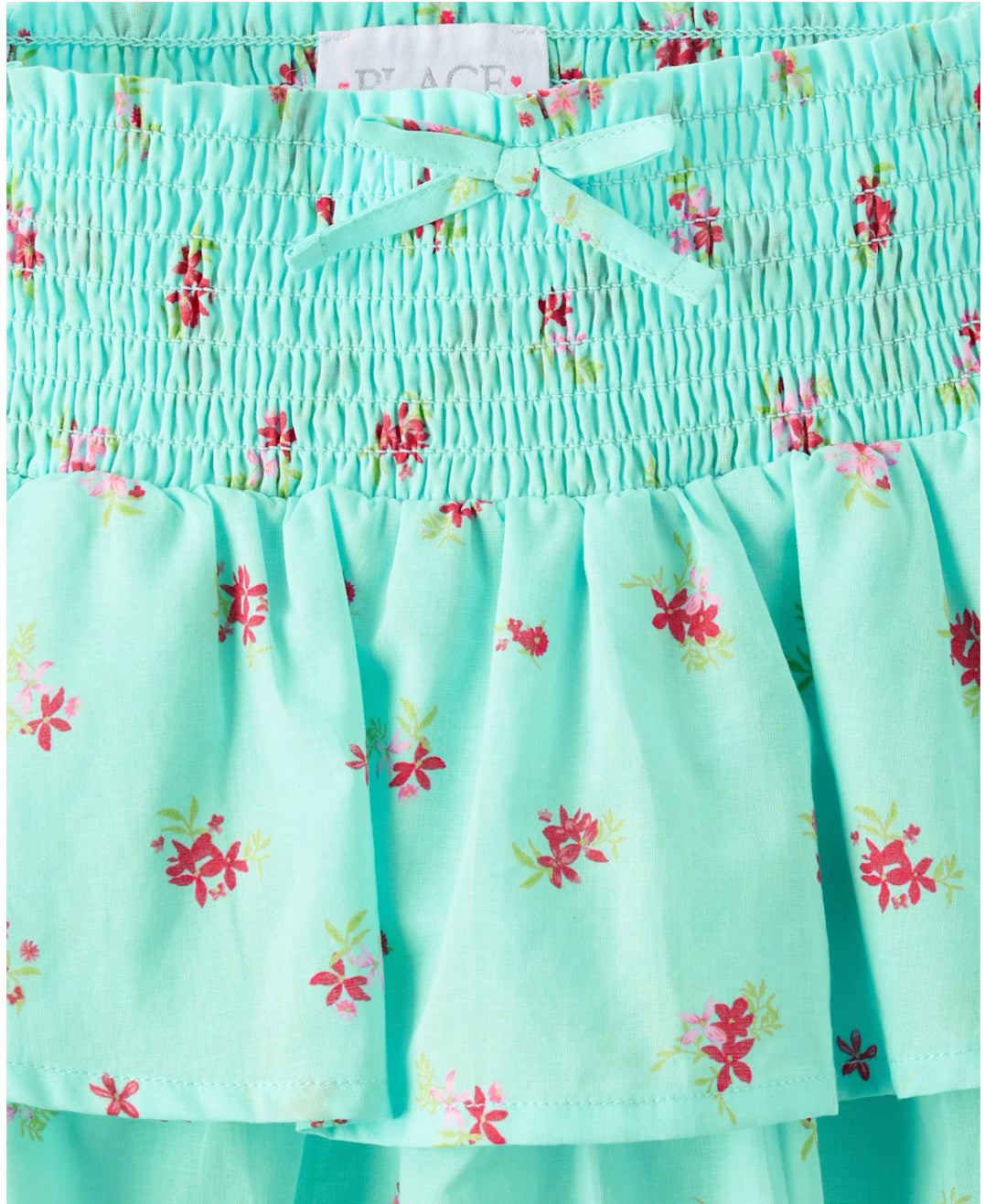 Girls Smocked Tiered Skirt