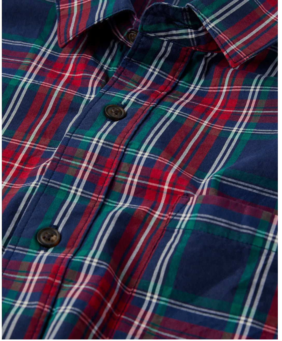 Men’s Gymboree Plaid Cotton Poplin Button Up Shirt