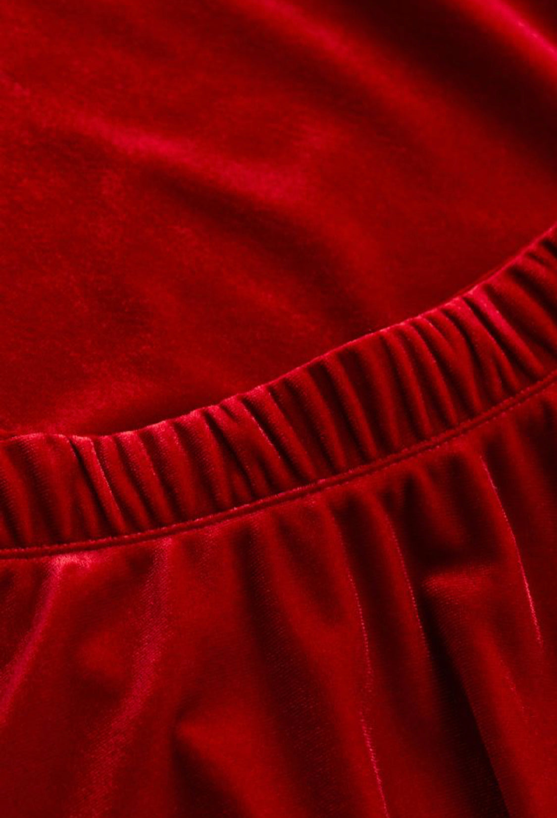 2-Piece Velvet Skirt & Top