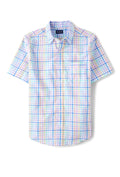 Men’s Place Gingham Cotton Poplin Button Up Shirt.