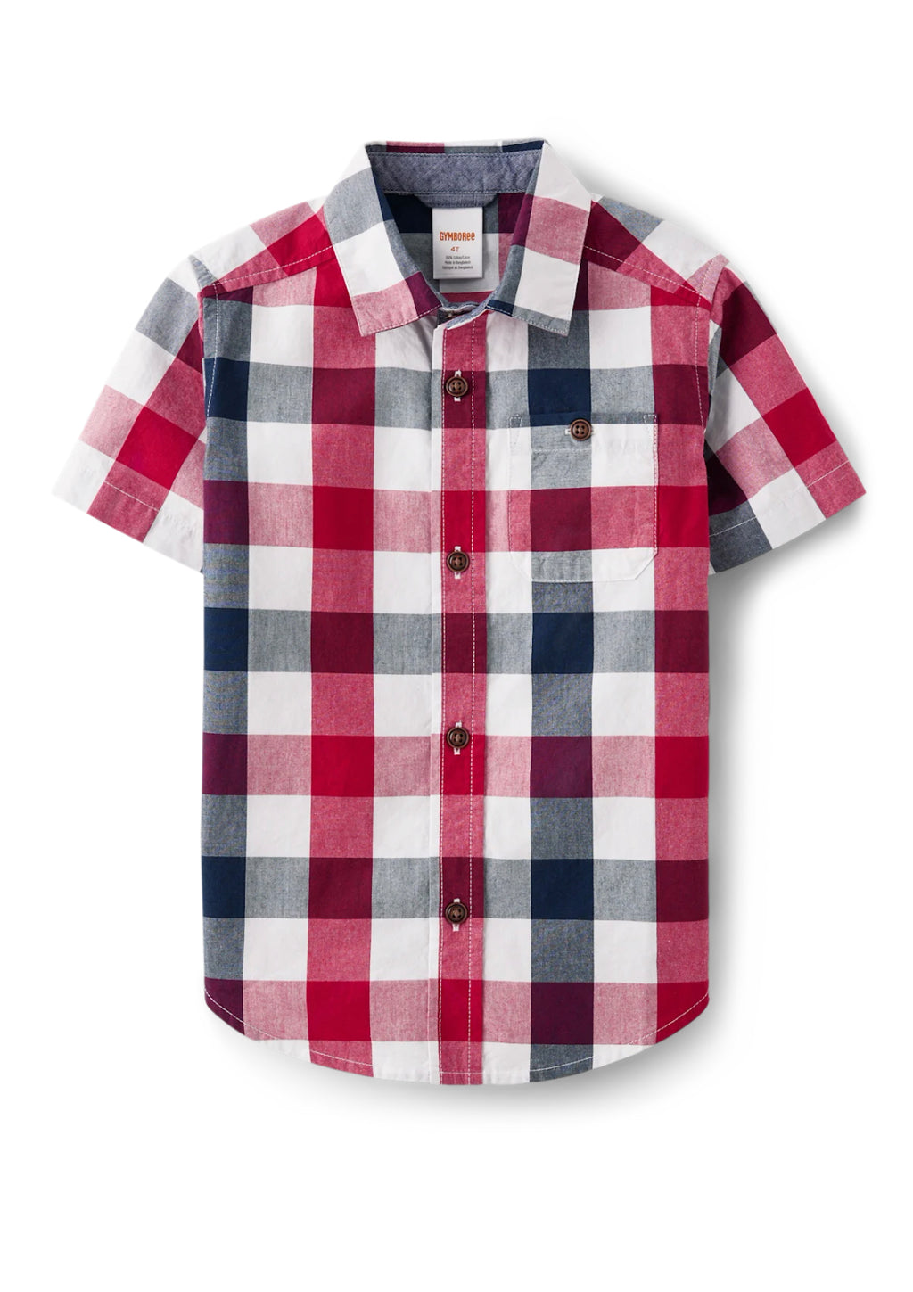 Toddler Boys Plaid Poplin Shirt