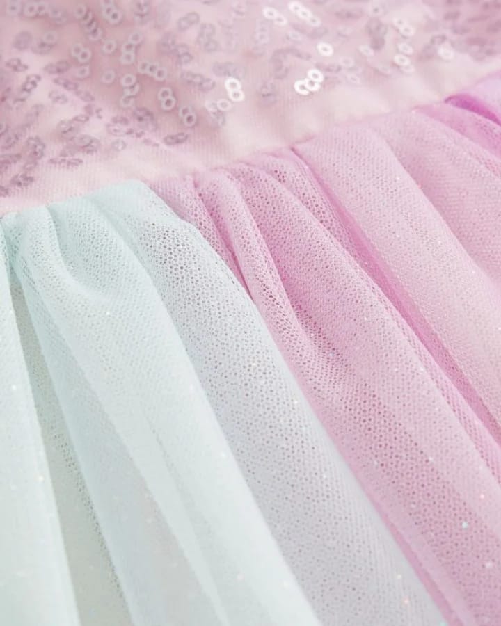 Sequin Bodice Tulle Dress by H&M