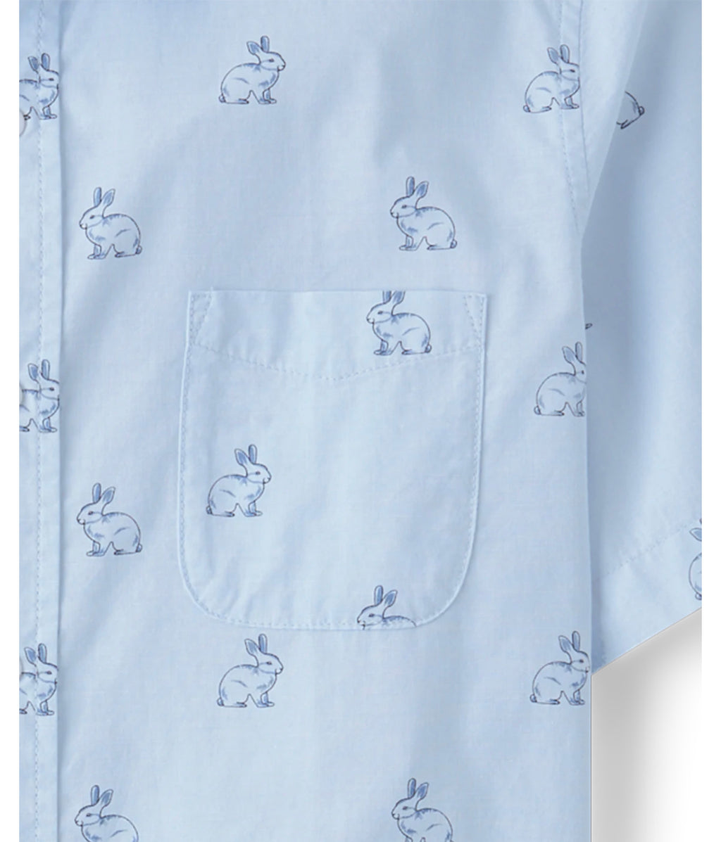 Men’s Place Gingham Cotton Poplin Button Up Shirt