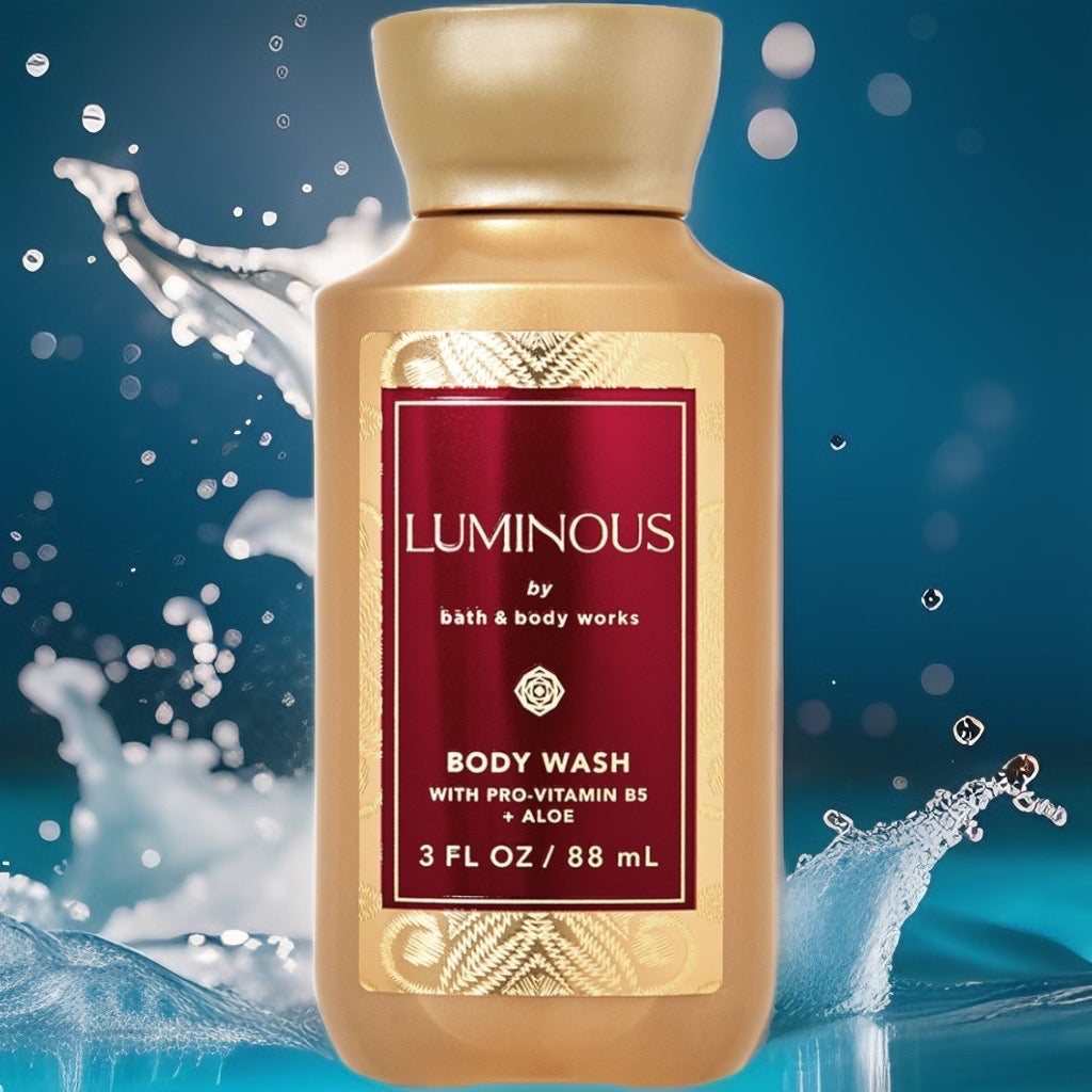 Luminous Travel Size Body Wash by Bath and Body Works.