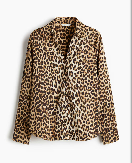 Women’s V-Neck Satin Shirt by H&M.