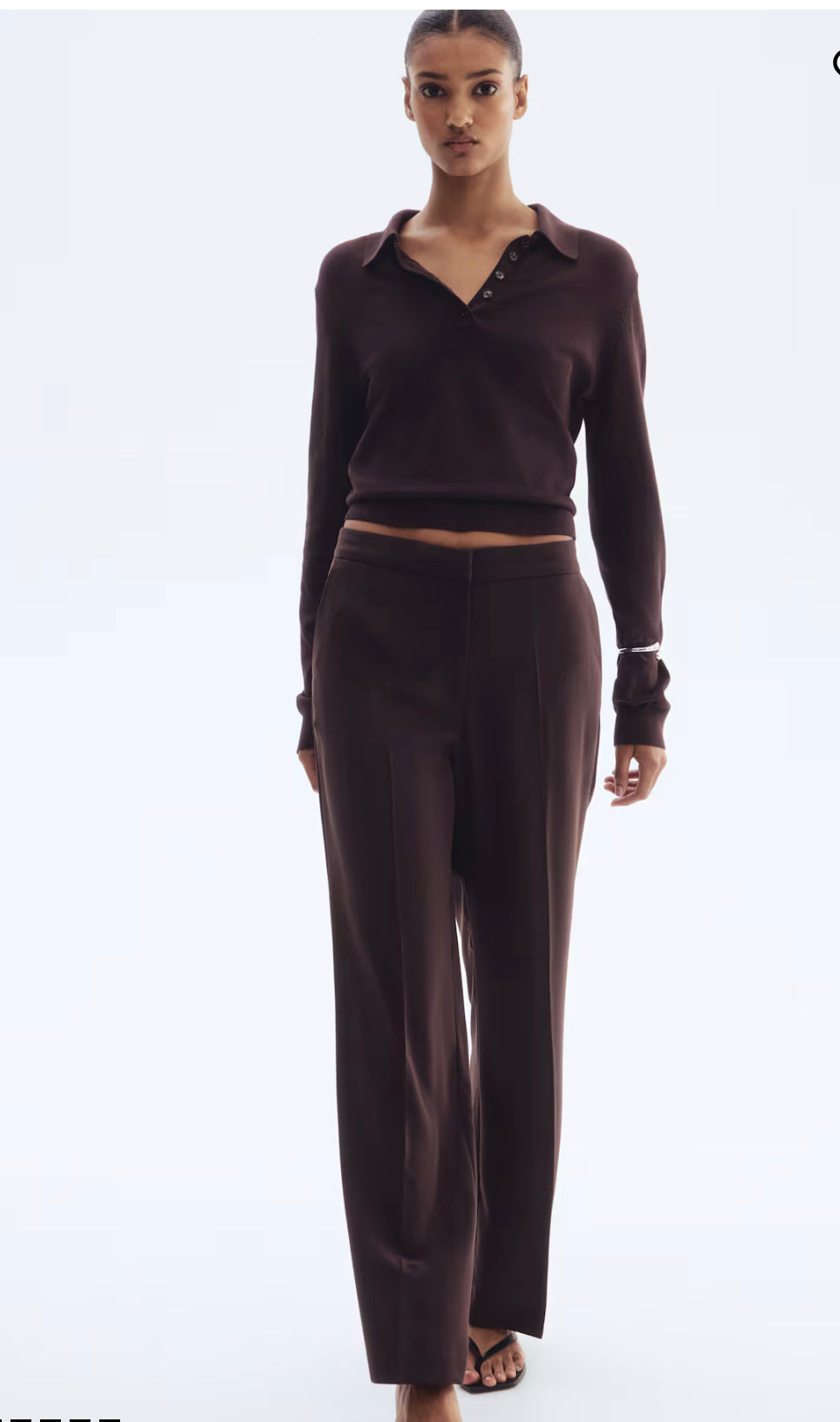 Women’s Straight-Leg Creased Pants by H&M.