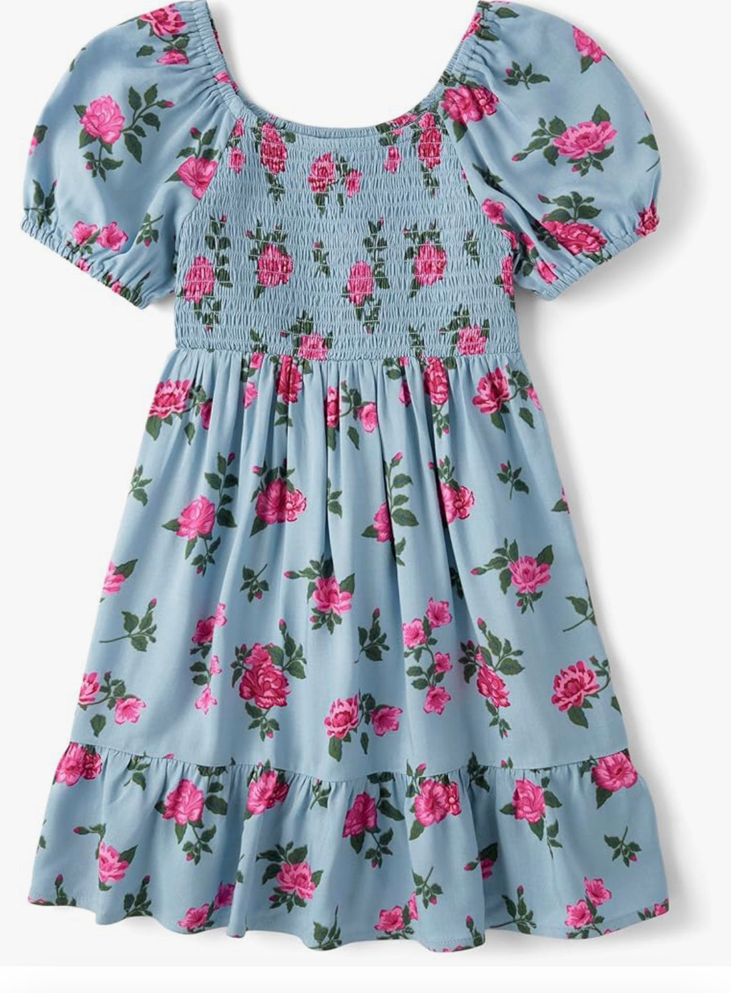 Puff Sleeve Floral Dress