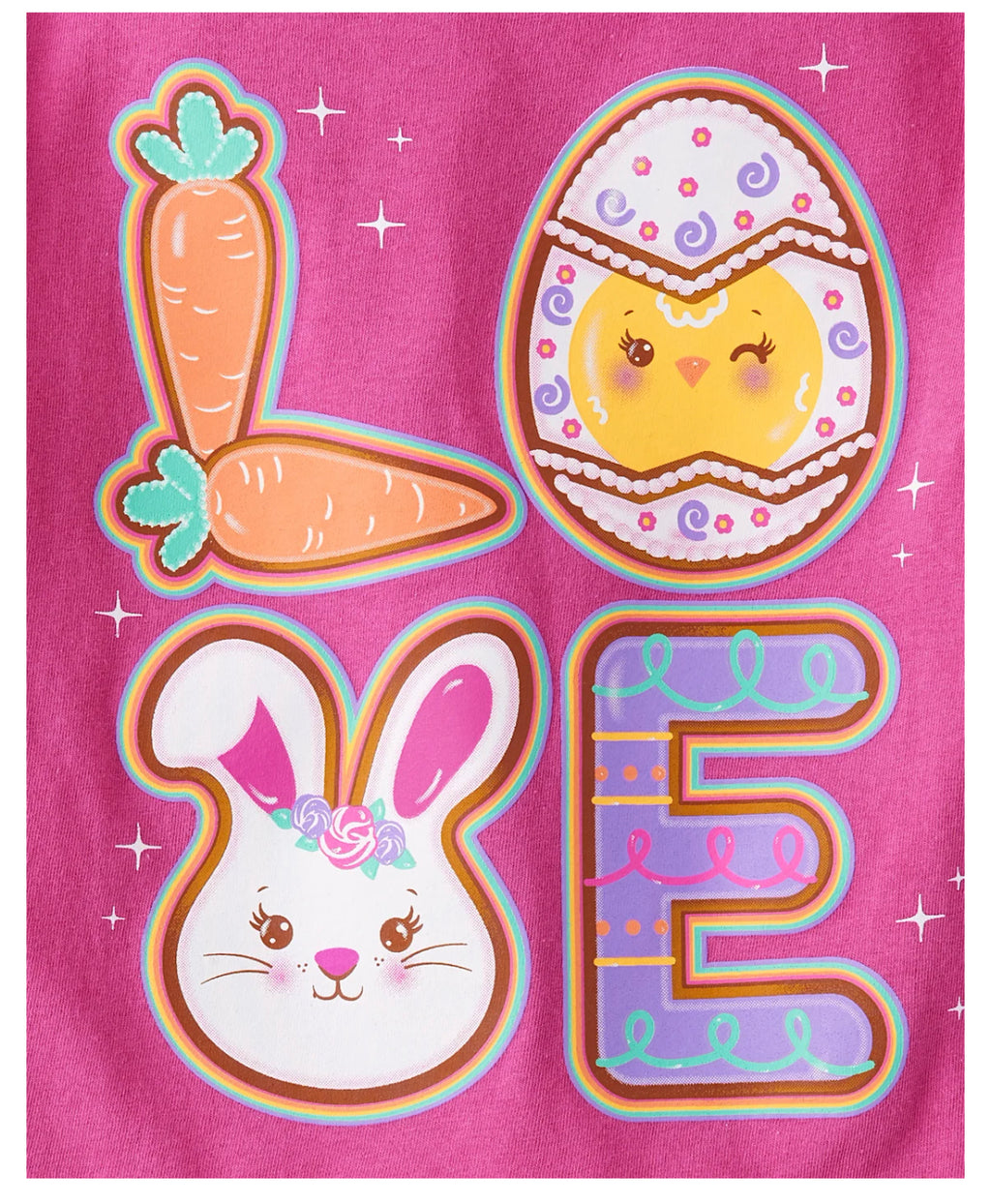 Girls Easter Eggs Graphic Tees