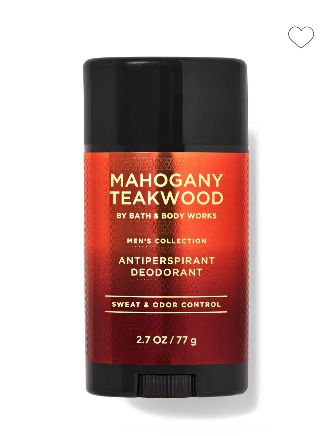 Men’s Mahogany Teakwood Antiperspirant Deodorant by Bath and Body Works.