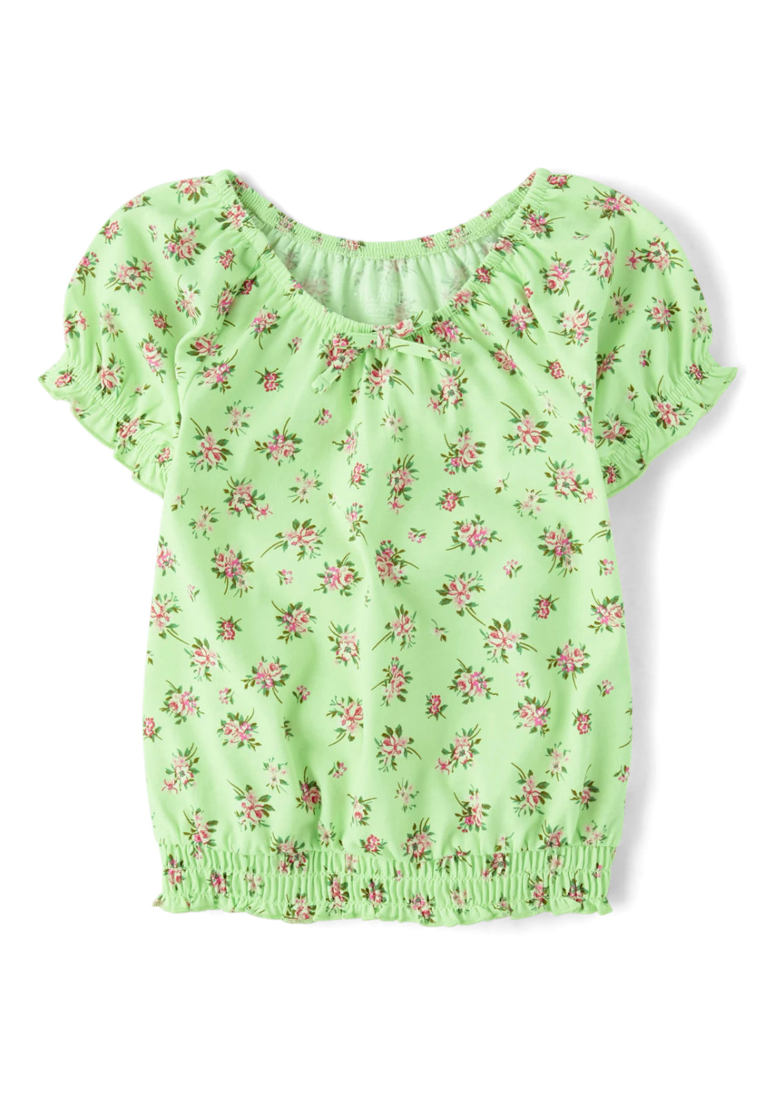 Girls Floral Smooth Top